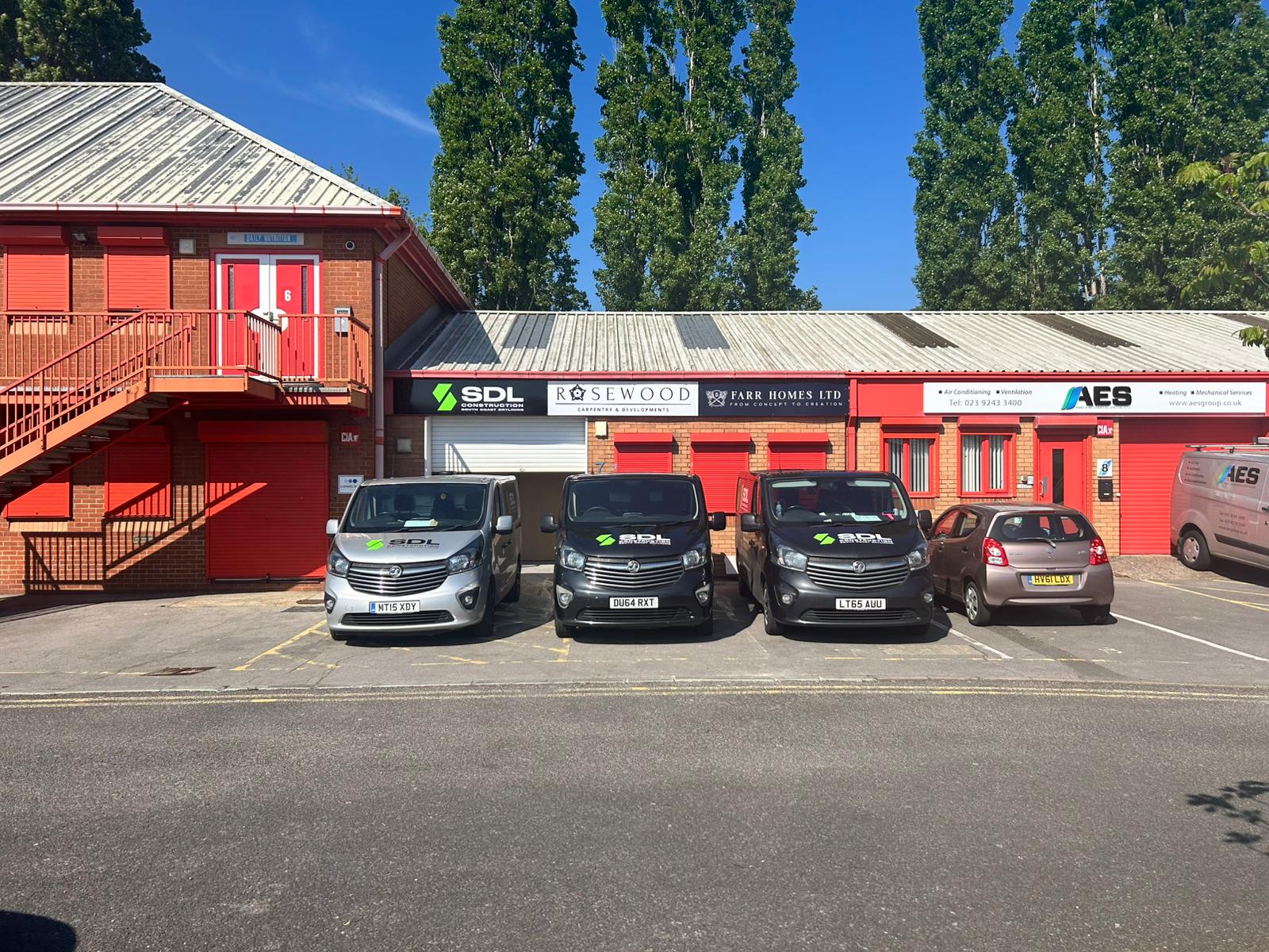 SDL Construction vans